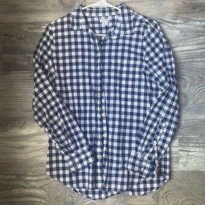 J. Crew Button Down Gingham Shirt